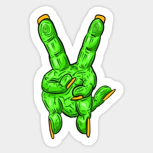 Zombie Fingers - Peace Sign Sticker